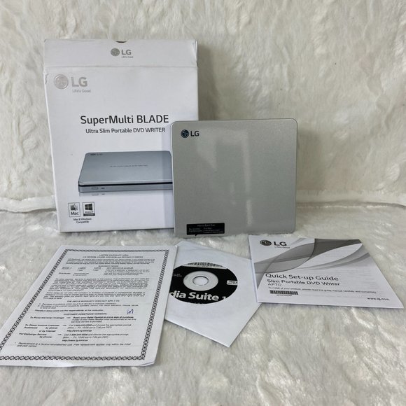 LG AP70NS50 SUPER-MULTI BLADE 8x Portable DVD Rewriter with M-DISC  Mac Windows - Picture 2 of 6